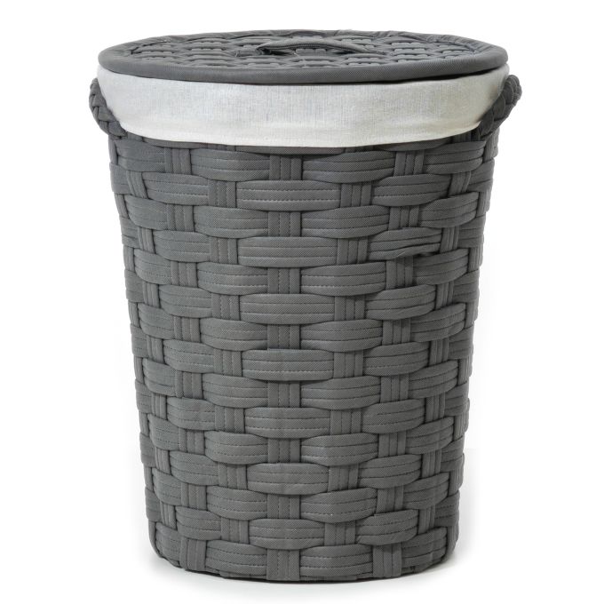 Καλάθι Απλύτων Γκρι Φ40x49cm