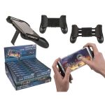 Βάση Κινητού Σε Χειριστήριο Για Παιχνίδια Πτυσσόμενο Μαύρο Πλαστικό 16x12cm