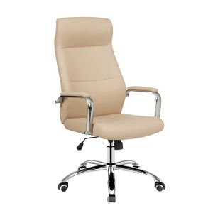 Καρέκλα Γραφείου ArteLibre WISHAW Μπεζ PU 75x63x112-120cm