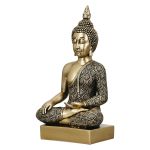 Figure Buddha Synthetic Resin Χρυσόχρωμο 12X8X22Cm 12X8X22Cm