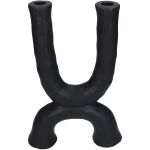 Κηροπήγιο ArteLibre Μαύρο Κεραμικό 20.5x6.5x31cm