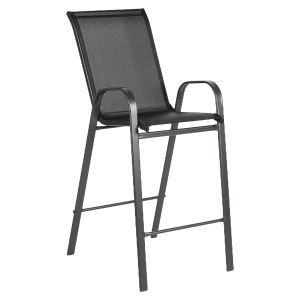 Σκαμπό ArteLibre NEPTUNE Μαύρο Μέταλλο/Textilene 55x70x124cm