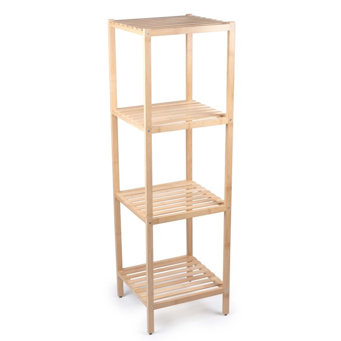 Ράφι Μπάνιου 4 Επιπέδων Μπαμπού ALPINA