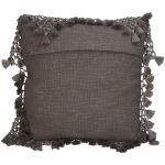 Μαξιλάρι ArteLibre Με Φούντες Γκρι Βαμβακερό 45x45cm