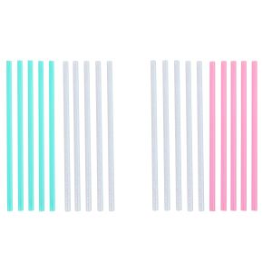 Επαναχρησιμοποιούμενα Καλαμάκια 10Τμχ Πολύχρωμα ALPINA