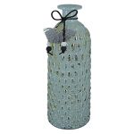 Βάζο ArteLibre Μπουκάλι Γυαλί 7x7x20.5cm Σε 3 Χρώματα