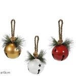 Χριστουγεννιάτικα Κρεμαστά Μπάλες Φ10cm Σε 3 Σχέδια
