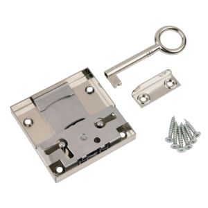 Κλειδαριά Επίπλων Βιδωτή 25mm Νίκελ