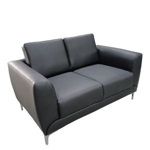 Καναπές Διθέσιος ArteLibre ELFRIC Μαύρο PU 142x81x81cm