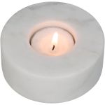 Κηροπήγιο ArteLibre Λευκό Μάρμαρο 9x9x3cm