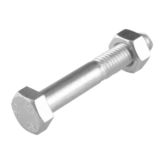 Εξάγωνη Βίδα Με Κορμό M 6x80 Γαλβανιζέ 8.8 DIN931 Χύμα 1kg