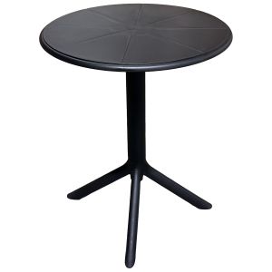Τραπέζι Κήπου ArteLibre ISENYA Μαύρο PP Φ60x75cm