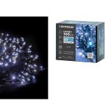 500 LED Εσωτ. & Εξωτ. Χώρου Με Μετασχηματιστή Ψυχρό Λευκό Φως Πράσινο Καλώδιο Μη Επεκτεινόμενο IP44 31V 10+3m