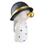 Φιγούρα Παιδί 'Bubblegum' Πολυρεζίνη Μαύρο/Λευκό 18x14x25cm