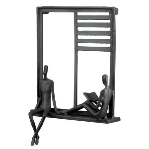 Ανάγλυφο τοίχου Ορθογώνιο Μεταλλικό Σκούρο Καφέ 17X9X25Cm 17X9X25Cm