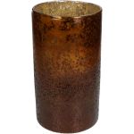 Κηροπήγιο ArteLibre Amber Γυαλί 14x14x25cm
