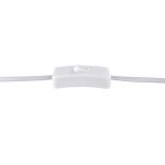 Λάμπα Επιτραπέζια ArteLibre Με Διακόσμηση Μάτι Λευκό Πορσελάνη 10.5x18x28cm