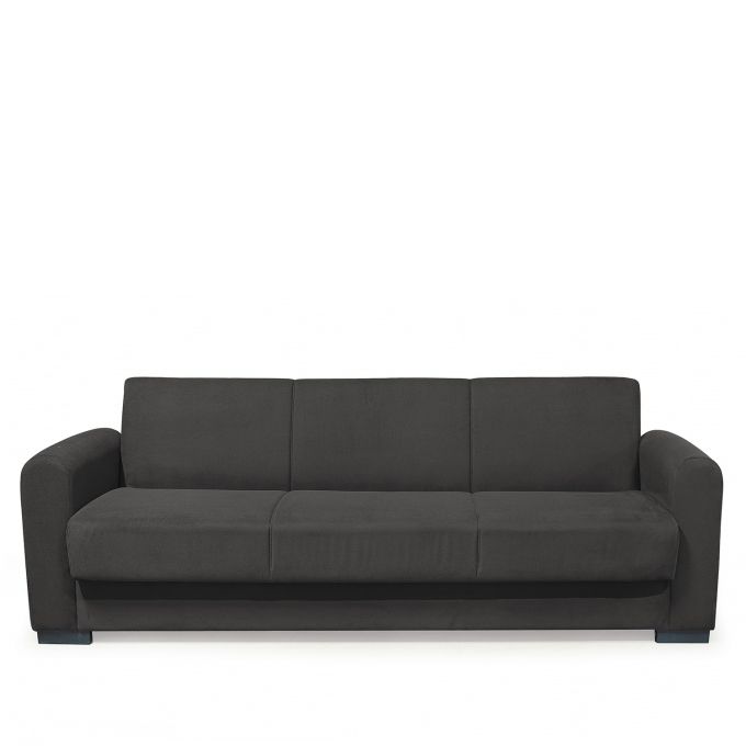 Καναπές Κρεβάτι Τριθέσιος ArteLibre HOMER Ανθρακί 226x78x78cm