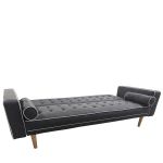 Καναπές Κρεβάτι Τριθέσιος ArteLibre AUBREY Γκρι Ύφασμα 224x88x84cm