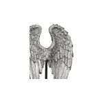 Διακοσμητικό ArteLibre Φτερά Σε Βάση Ασημί/Μαύρο Polyresin 8x21x30cm