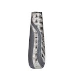 Βάζο ArteLibre Ασημί/Γκρι Κεραμικό 14x14x49cm