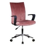 Καρέκλα Γραφείου ArteLibre ROXY Σάπιο Μήλο Βελούδο 55x58x86-96cm