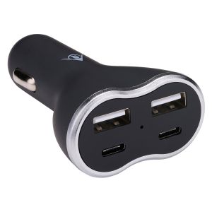 Φορτιστής Αυτοκινήτου 2xUSB A + 2xUSB C DUNLOP