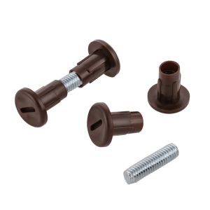 Βίδα Σύνδεσης M6x45-53mm Ατσάλι/Πλαστικό Καφέ