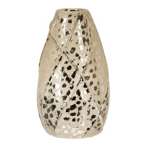 Βάζο Σφαιρικό 'Onza' Κεραμικό Χρυσό 20x11.5cm