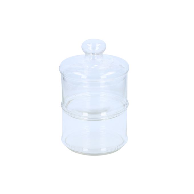 Γυάλινο Βάζο Αποθήκευσης 2 Επιπέδων 16x28cm ALPINA