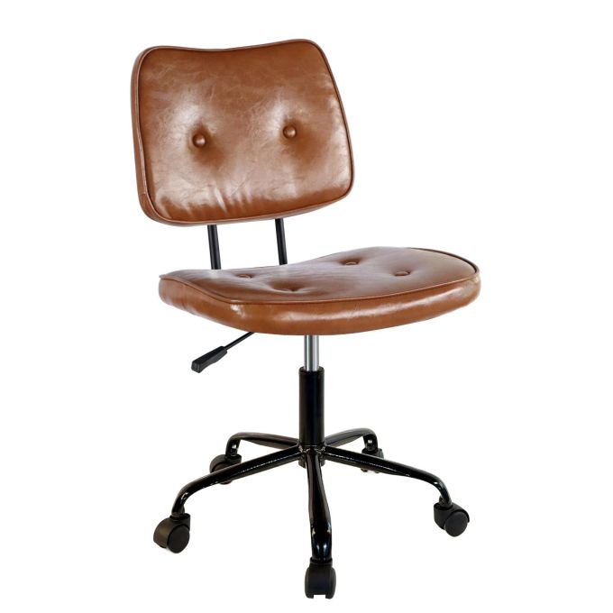 Καρέκλα Γραφείου ArteLibre AVIA Καφέ PVC 46x54x80-90cm