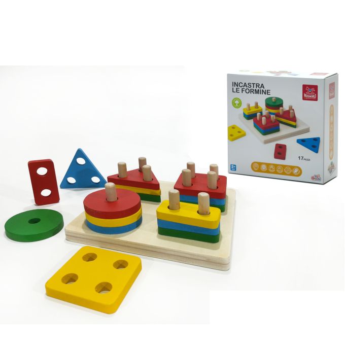 Παιχνίδι Επιτραπέζιο Ταίριαξε Τα Κομμάτια Πολύχρωμο Ξύλο Για 3+ Ετών