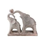 Φιγούρα Ελέφαντας 'Marula' Πολυρεζίνη Καφέ 8.5x26.5x24cm 2Τμχ