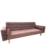 Καναπές Κρεβάτι Τριθέσιος ArteLibre AUBREY Σάπιο Μήλο Ύφασμα 224x88x84cm