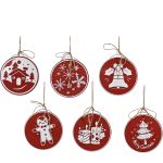 Χριστουγεννιάτικα Κρεμαστά Διακοσμητικά 22cm Σε 6 Σχέδια