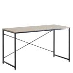 Γραφείο ArteLibre IVERTON Δρυς/Μαύρο Μοριοσανίδα/Μέταλλο 120x60x70cm