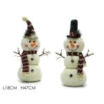 Στοπ Πόρτας Χιονάνθρωπος Λευκό 18x47cm Σε 2 Σχέδια