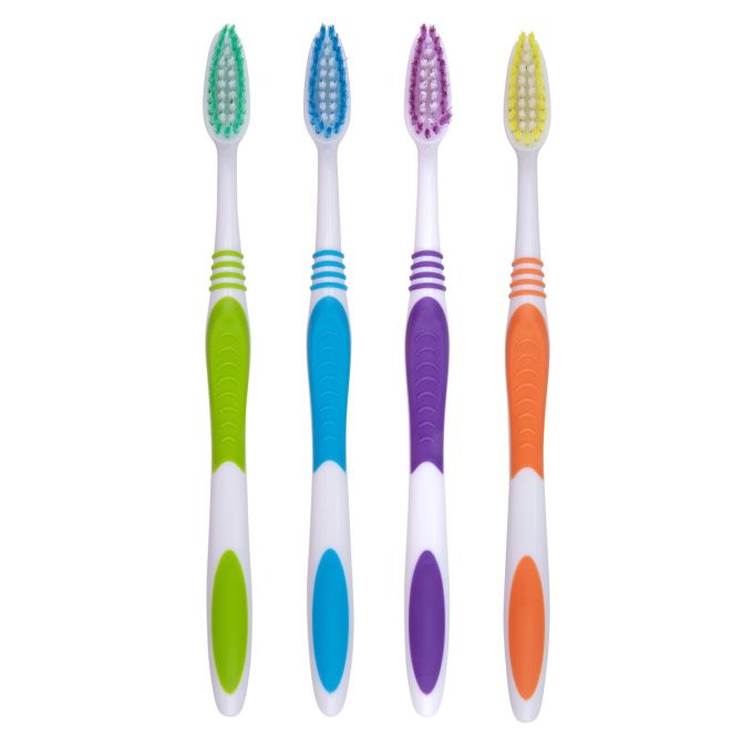 Οδοντόβουρτσα Μαλακή Πολύχρωμη 4Τμχ