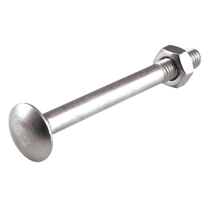 Κασονόβιδα M 8x40 Inox A2 DIN603 & Περικόχλιο 10Τμχ
