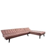 Καναπές Κρεβάτι Γωνιακός ArteLibre MAGUS Σάπιο Μήλο Ύφασμα 254x77/163x74cm