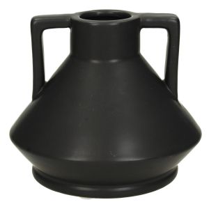 Βάζο ArteLibre Μαύρο Κεραμικό 14.5x14.5x12.5cm