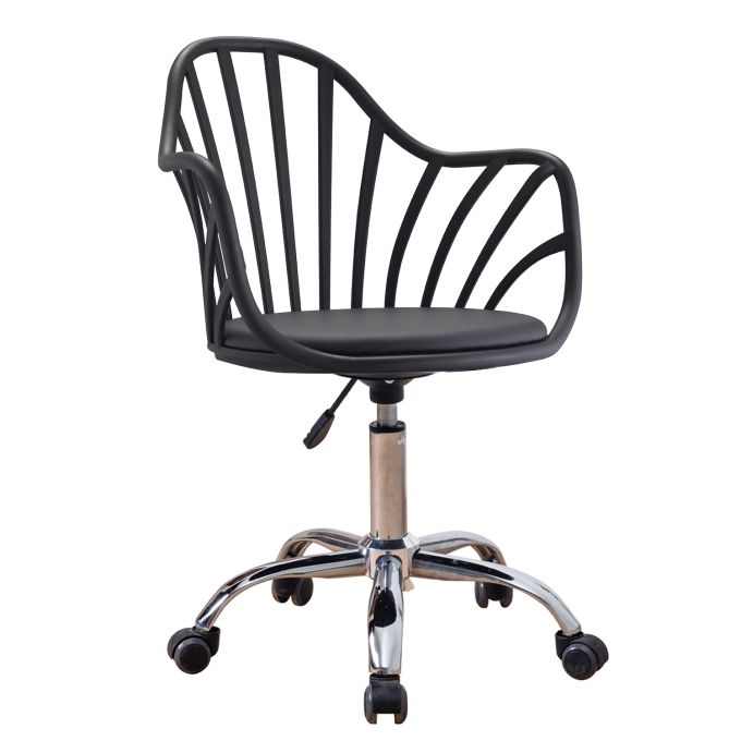 Καρέκλα Γραφείου ArteLibre SRI-LANKA Μαύρο PP/PU 56.5x55.5x83cm