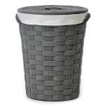 Καλάθι Απλύτων Γκρι Φ40x49cm