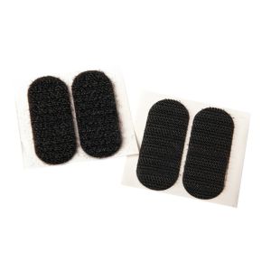 Επιφάνειες Power Hook+Loop Αυτοκόλλητο Μαύρο 50x20mm 2Σετ