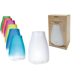 Υγραντήρας-Συσκευή Αρωματοθεραπείας Με Πολύχρωμο LED 15W 120ml