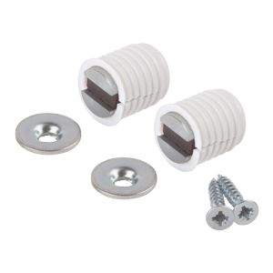 Πιαστράκι Μαγνητικό Βιδωτό 3kg Λευκό Πλαστικό