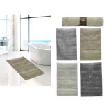 Χαλάκι Μπάνιου Πολύχρωμο 100% Πολυεστέρας 50x80cm Σε 4 Χρώματα