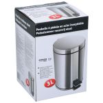 Κάδος Πεντάλ 3L Ανοξείδωτο Ατσάλι