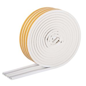 Προφίλ P Μονωτικό Αυτοκόλλητο Λευκό 18m 9x55mm