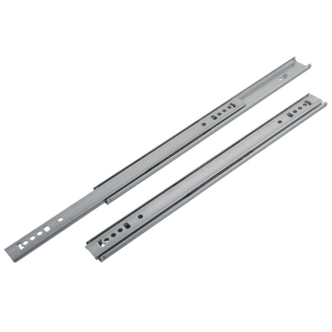 Οδηγός Συρταριού Με Ρουλεμάν 27x214mm Μερικό Άνοιγμα